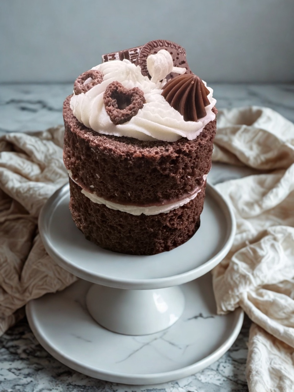 Chocolate Mini Layer Cake Candle - Picture 6 of 10